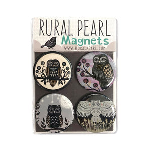 Owls Magnet Set by Angie Pickman