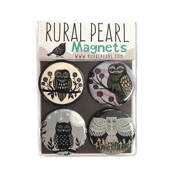 Owls Magnet Set by Angie Pickman