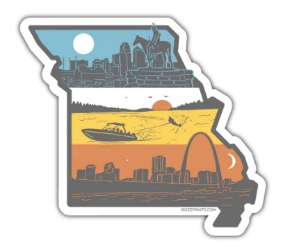 Layers of Missouri Sticker by Bozz Prints