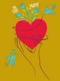 Mother’s Day Heart in Hand Greeting Card from Great Arrow Cards