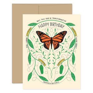 Metamorphosis Birthday Greeting Card by Gingiber