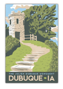 Dubuque Monument Postcard by Bozz Prints