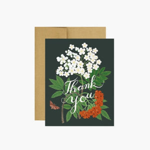 Mountain Ash Thank You Greeting Card by Oana Befort