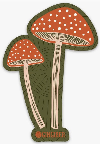 Mushroom Sticker by Gingiber