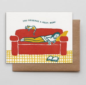 Napping Mom Mother's Day Greeting Card from Hammerpress