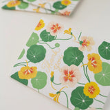 Nasturtiums Thank You Greeting Card by Oana Befort