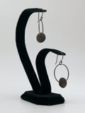 Hoop with Rock Bead Earrings by Jennifer Nunnelee