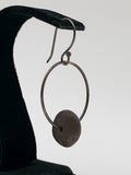 Hoop with Rock Bead Earrings by Jennifer Nunnelee