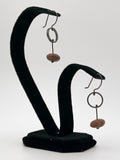 Circle Drop Rock Earrings by Jennifer Nunnelee