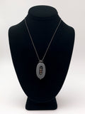 Channel-Set Embedded Rock Necklace by Jennifer Nunnelee