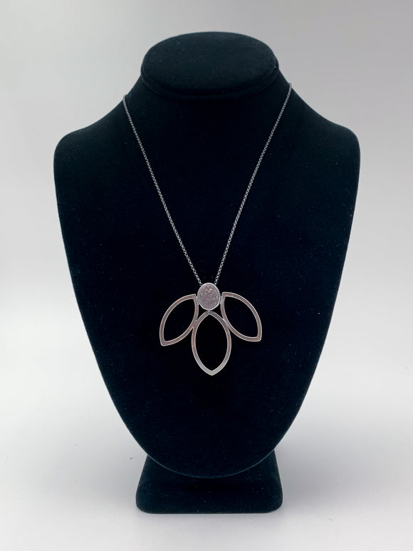 Triple Leaf Necklace by Jennifer Nunnelee
