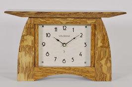 Arts and Crafts Mantel Clock - Oak/Nut Brown Oak by Schlabaugh & Sons