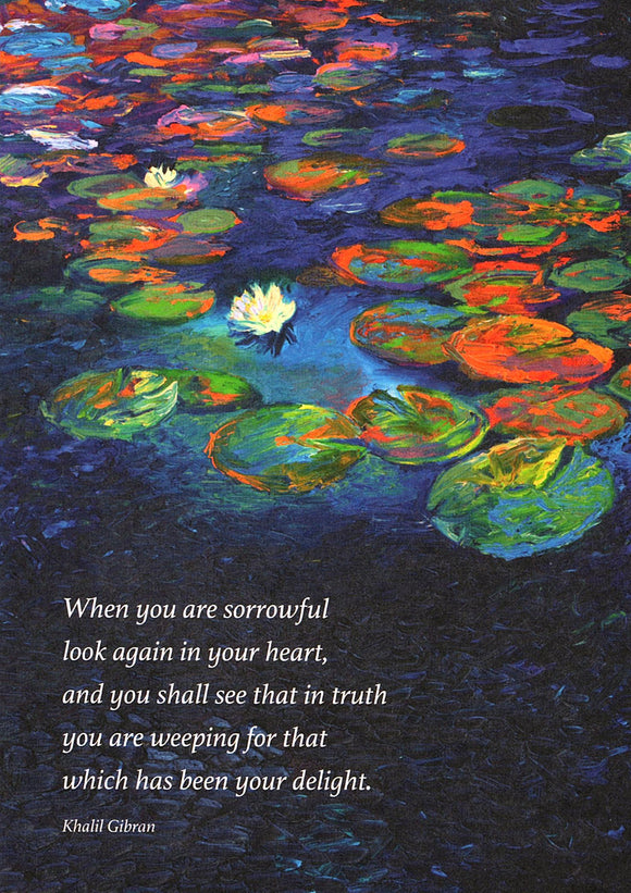 Nyphaea Lotus Sympathy Card from Artists to Watch