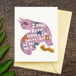 On My Way Greeting Card by Jake Putnam