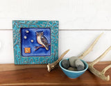 Woodland Creature Owl Tile by Parran Collery