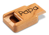 Papa 2” Flat Narrow Secret Box by Heartwood Creations