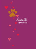 Pet Sympathy Paw Print Greeting Card from Great Arrow Cards
