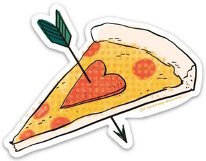 Pizza Love Sticker by Cat Rocketship