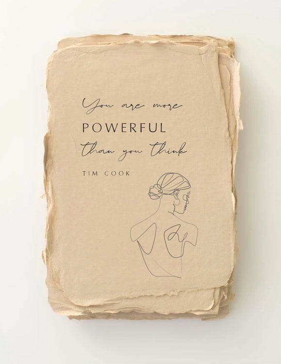 You Are Powerful Greeting Card by Paper Baristas