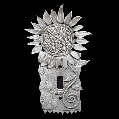 Sunflower Switch Plate Cover by Leandra Drumm Designs