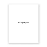 Birthday Pug Party Hat Greeting Card from Great Arrow Cards