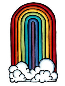 Rainbow Sticker by Sarah Angst