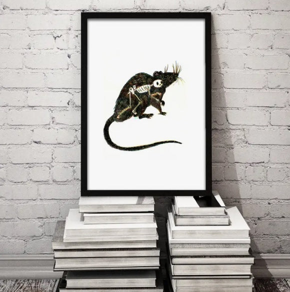 Rat Animus Print by Cat Rocketship
