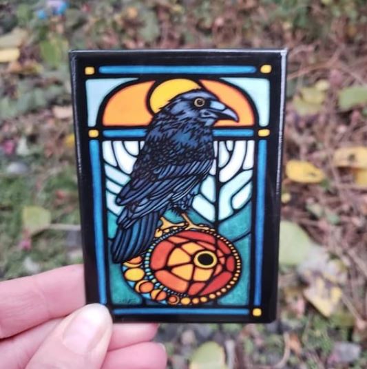 Raven Magnet by Sarah Angst