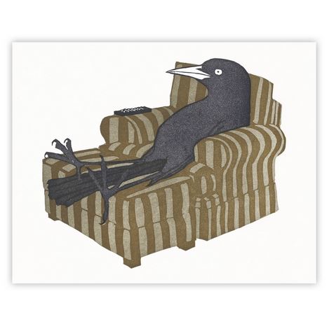 Reclining Grackle 8