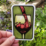 Wine Sticker by Sarah Angst