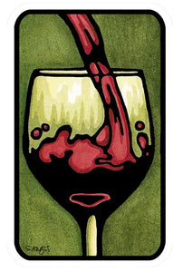 Wine Sticker by Sarah Angst