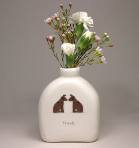 Friends - The Dog Version Vase by Beth Mueller