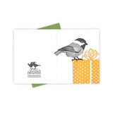 Pretty Present Chickadee Card by Burdock & Bramble