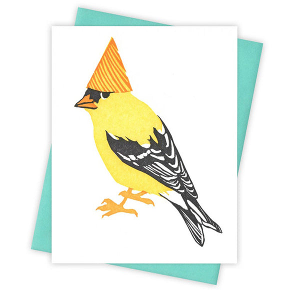 Life of the Party Goldfinch Card by Burdock & Bramble