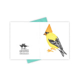 Life of the Party Goldfinch Card by Burdock & Bramble