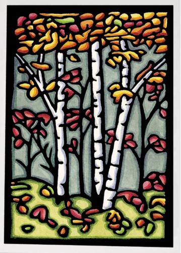 Autumn Woods Greeting Card by Sarah Angst