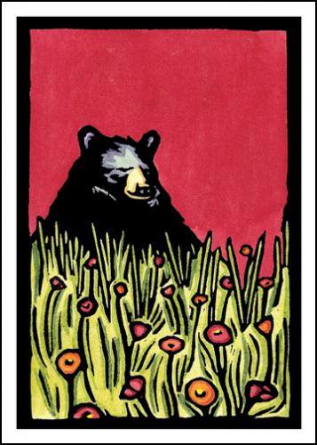 Naptime Bear Greeting Card by Sarah Angst