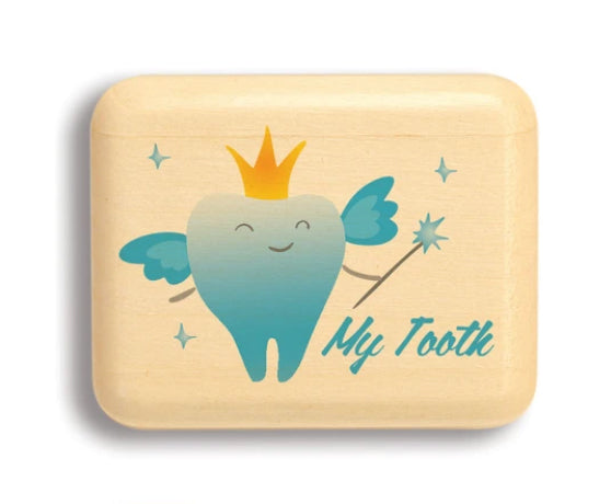 My Tooth 2” Flat Narrow Aspen Secret Box by Heartwood Creations