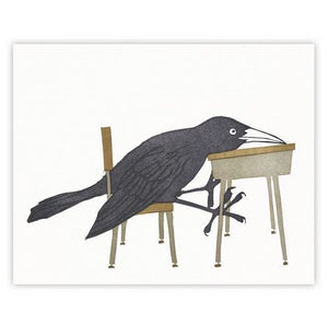 School Days Grackle 8" x 10" Print by Burdock & Bramble