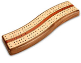 Walnut S Curve Cribbage Board by Heartwood Creations