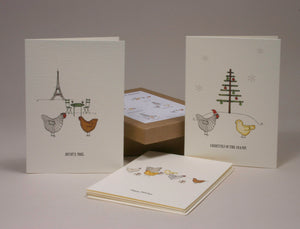 Holiday Set 8 Boxed Set of 6 Greeting Cards by Beth Mueller