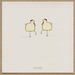 Sisters Greeting Card by Beth Mueller