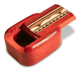 Assorted Inlay 2" Medium Narrow Secret Box by Heartwood Creations