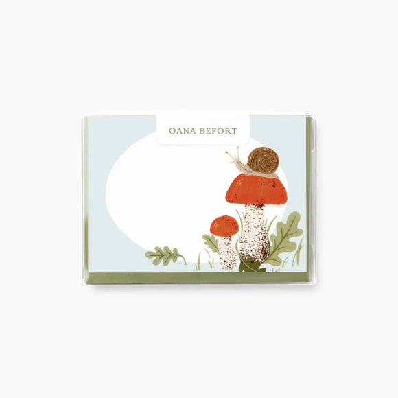 Snail Mini Greeting Cards by Oana Befort