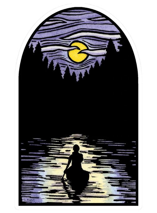 Canoe Sticker by Sarah Angst