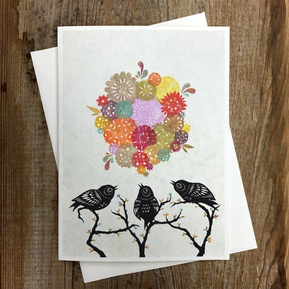Something To Sing About Greeting Card by Angie Pickman