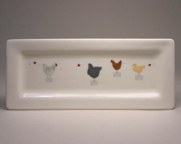 Chicken Love Tray by Beth Mueller