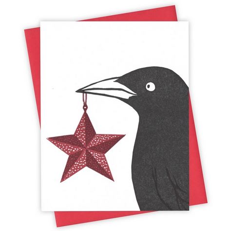 Holiday Star Grackle Card by Burdock & Bramble