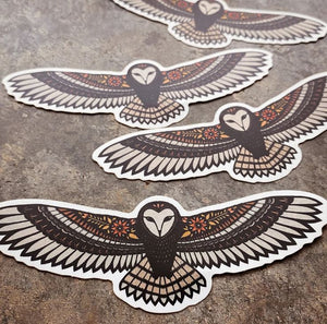Barn Owl Sticker by Angie Pickman