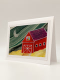 Barn Quilt Blank Greeting Card by Stormy Mochal